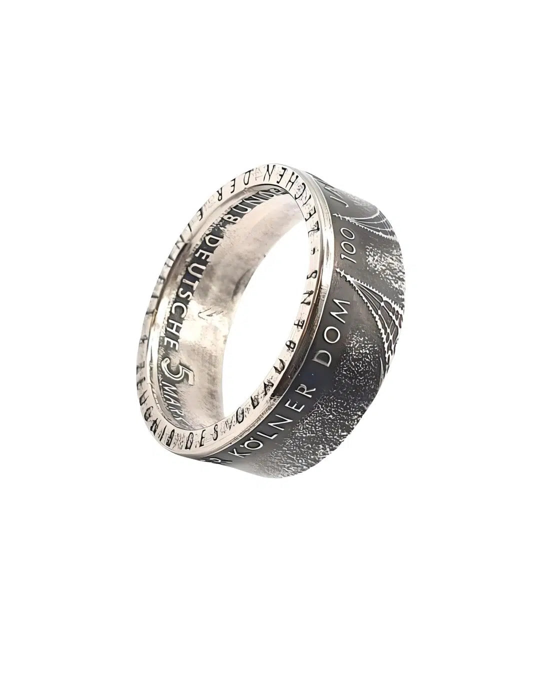 5 DM Münzring Kölner Dom 1980, Weltkulturerbe Gedenkmünze, 625er Silber handgefertigt"
