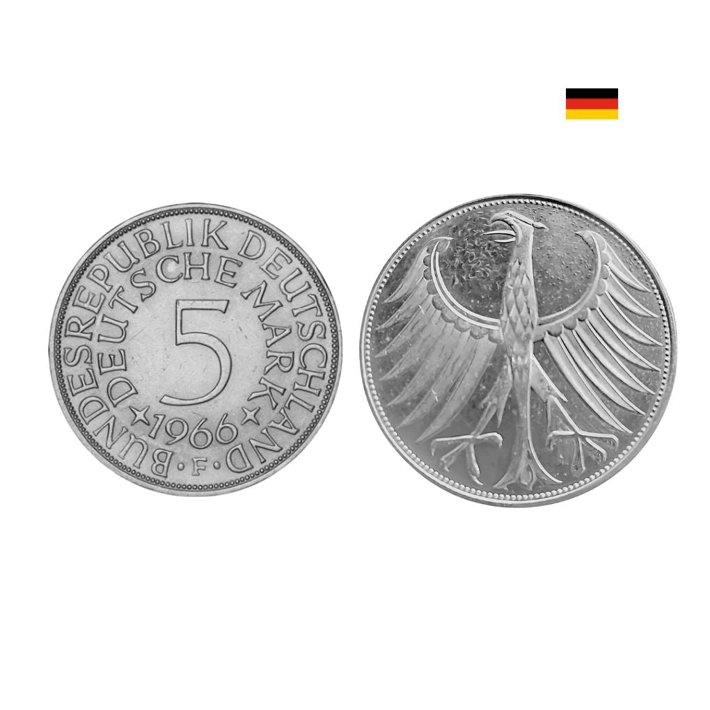 Exklusiver 5 DM Silberring mit Goldakzent – ideal als Freundschaftsring oder Verlobungsring