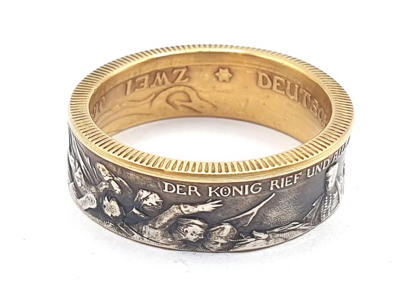Luxus Ring 1913 - 2 Mark Gold Silber | dieringmacher