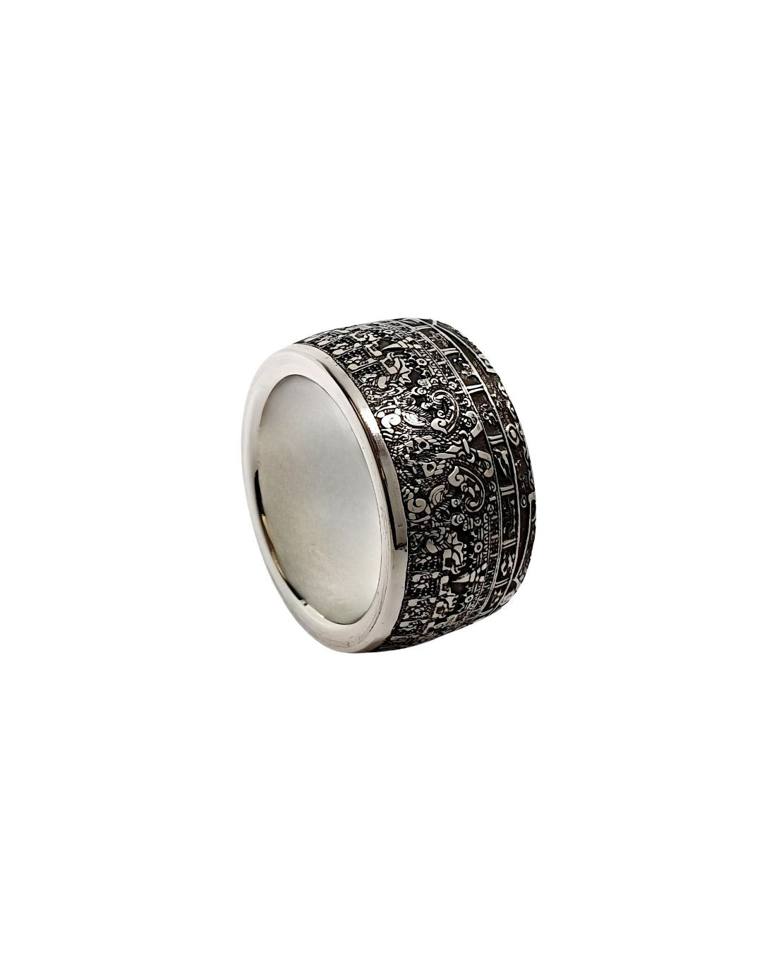 Mystik Ring Maya - 999 Feinsilber Azteken | dieringmacher