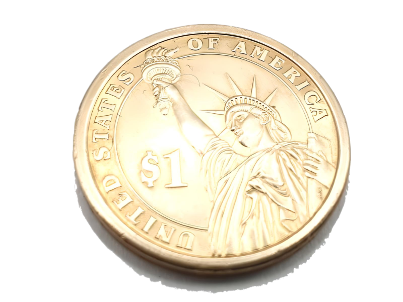 1 Dollar Münzring 2008 - Komplettansicht der Münze