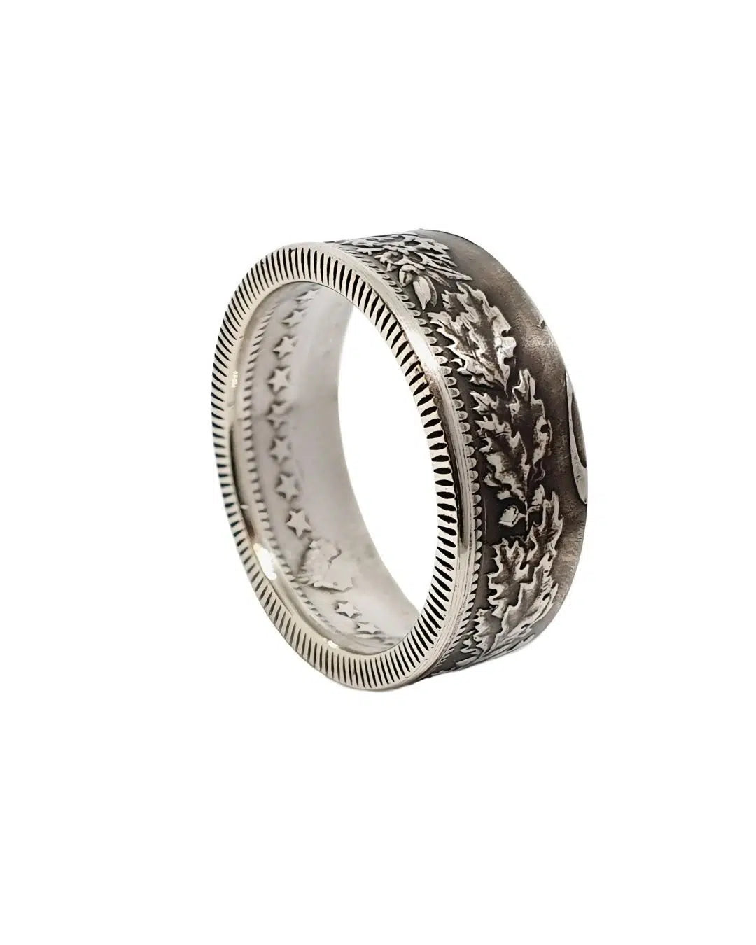 Handgefertigter Münzring aus Schweizer Franken Silbermünze – Vintage Schmuck Unikat