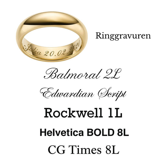 Ihre Gravur – einzigartig wie Ihr Ring