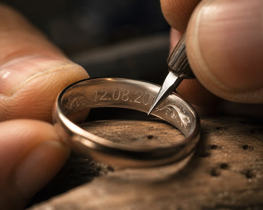 Ring beim gravieren