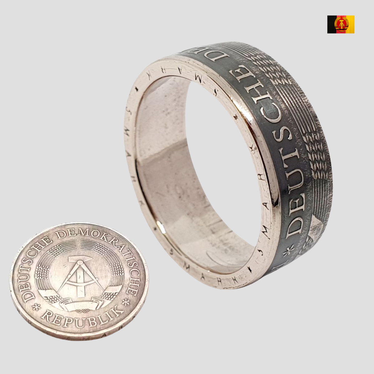 Münzringe aus der ehemaligen DDR Ostalgie-Ringe