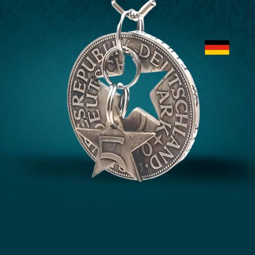 Münzanhänger aus original 5 DM Münzen Deutschland