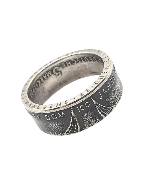Besonderer 5-DM-Ring aus einer echten 5-DM-Münze von 1980, liebevoll gefertigt.