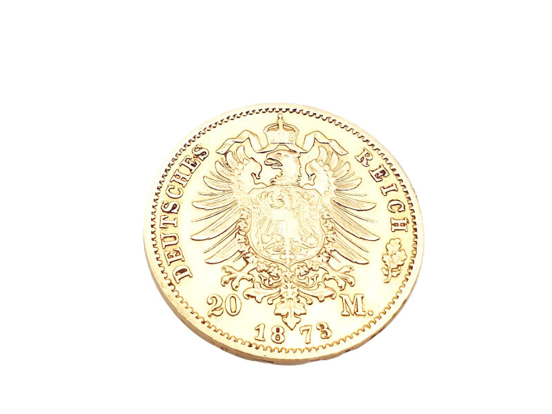 Goldring aus original 20 Goldmark-Münze des Kaiserreichs – handgefertigt