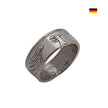 Handgefertigter 5 DM Münzring aus Silber mit Adler außen – Unikat aus echter deutscher Münze