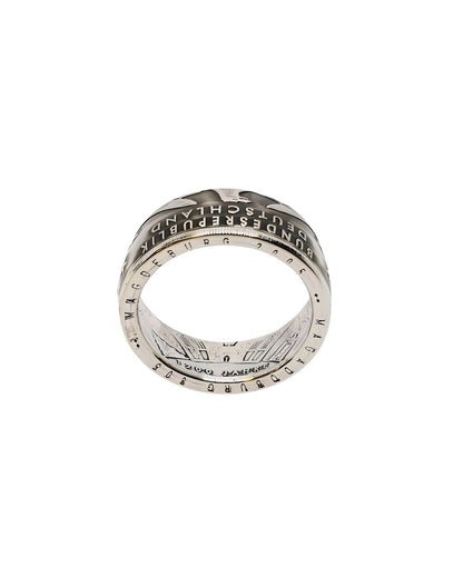 Münzring aus 925er Silber, gefertigt aus einer originalen 10-Euro-Gedenkmünze von 2005 – ein stilvolles Symbol der Verbundenheit.