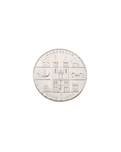 Besonderer 10-Euro-Silberring aus einer originalen Münze von 2005, liebevoll handgearbeitet – ideal als Partner- oder Ehering.