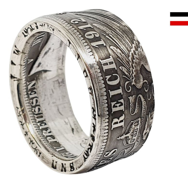 3-Mark-Münzring aus dem Deutschen Kaiserreich – ideal als Partnerring
