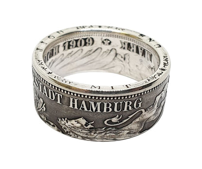 Hansestadt Ring Hamburg - 3 Mark 900 Silber | dieringmacher