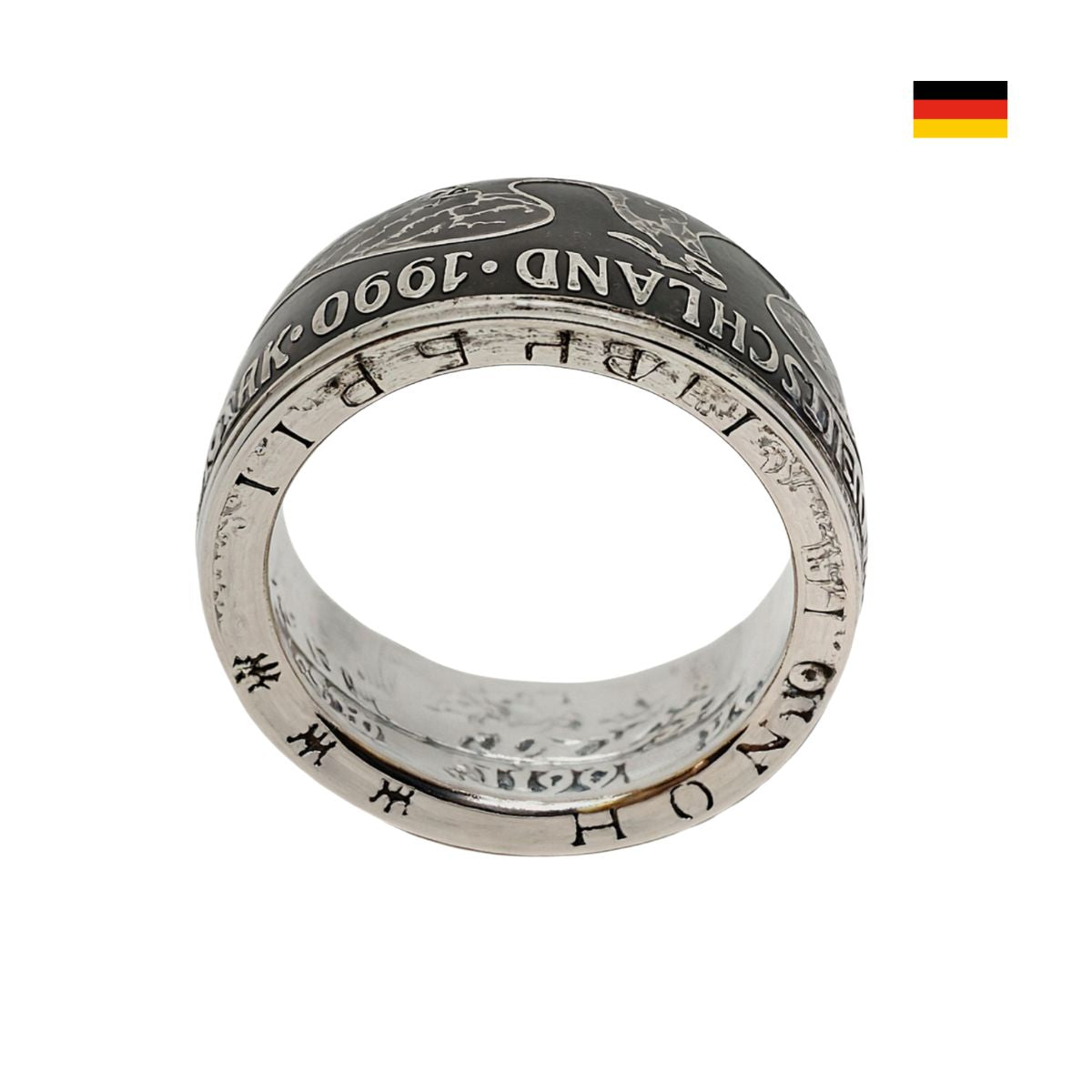 Detailansicht der Münzprägung und Handwerkskunst