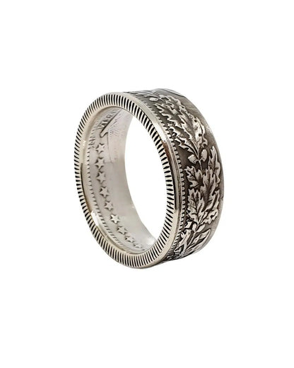 Handgefertigter Münzring aus Schweizer Franken Silbermünze – Vintage Schmuck Unikat