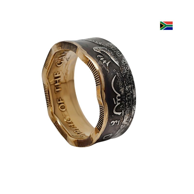 Stilvoller Münzring als Geschenkidee – Freundschafts- oder Partnerring mit authentischen Gebrauchsspuren